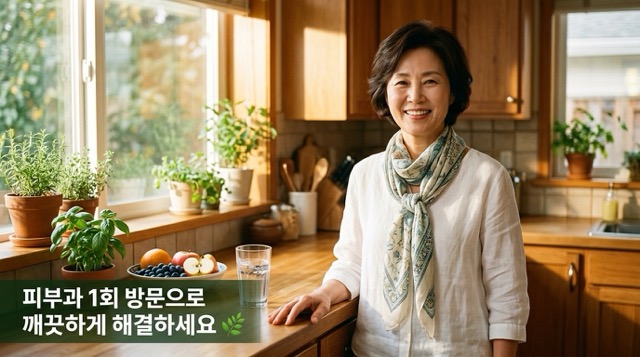 쥐젖 제거 후 깨끗하고 건강한 피부 회복 마무리 희망 이미지