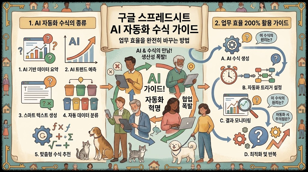 구글 스프레드시트 AI 자동화 수식 가이드 생성, 업무 효율을 완전히 바꾸는 방법