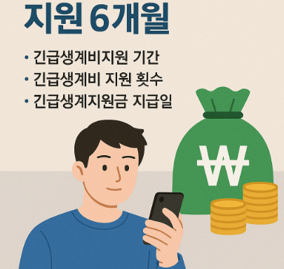 긴급생계지원금 제도 개요 확인