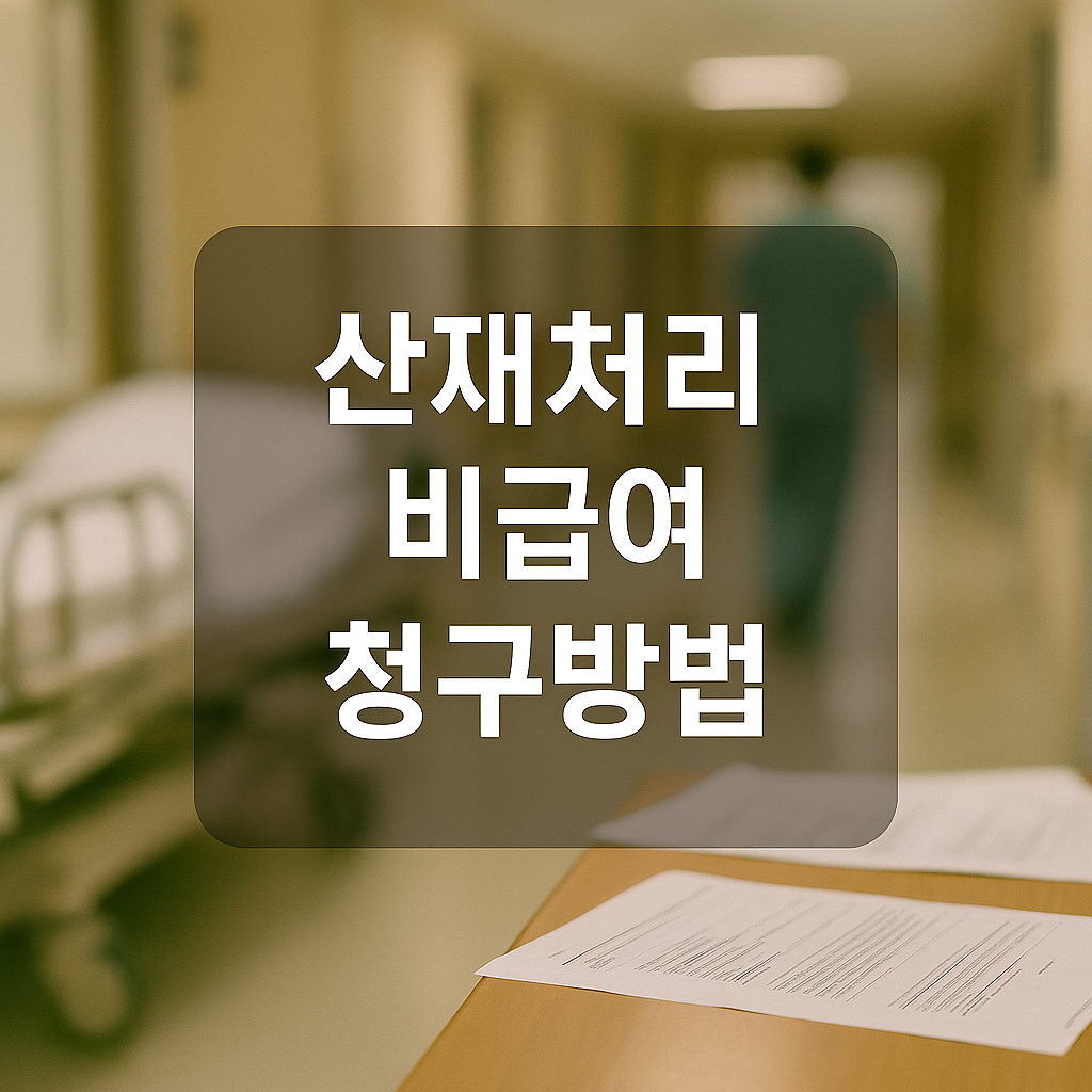 산재처리 비급여 실비