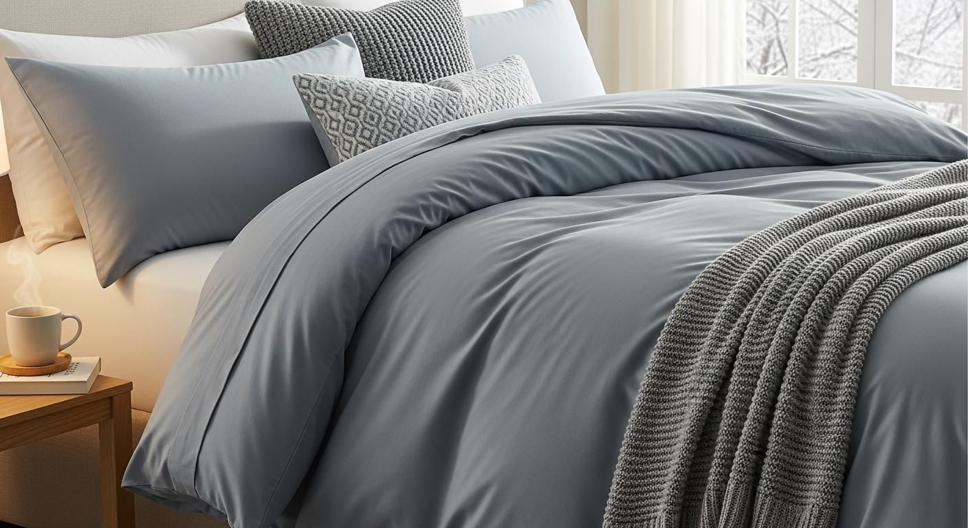 겨울이불커버극세사