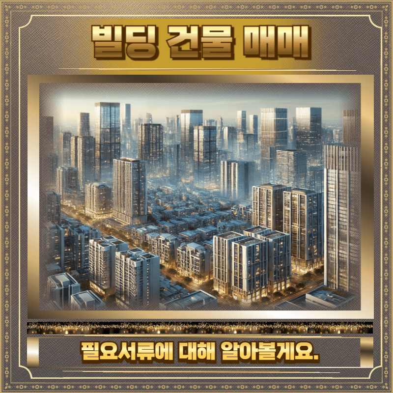 빌딩 건물 매매 필요서류