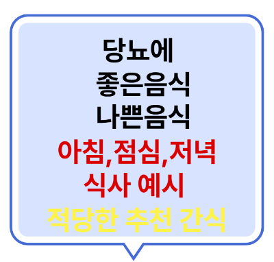 당뇨에좋은음식과나쁜음식
