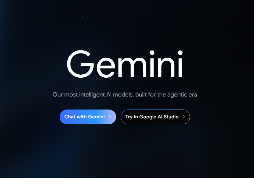 Gemini 홈페이지