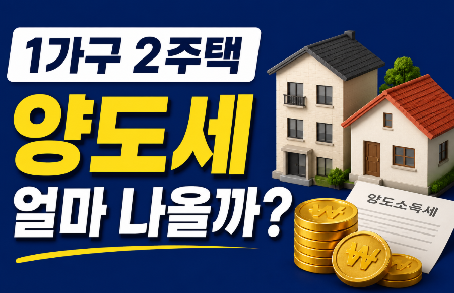 가구 2주택 양도세, 진짜 얼마나 낼까?