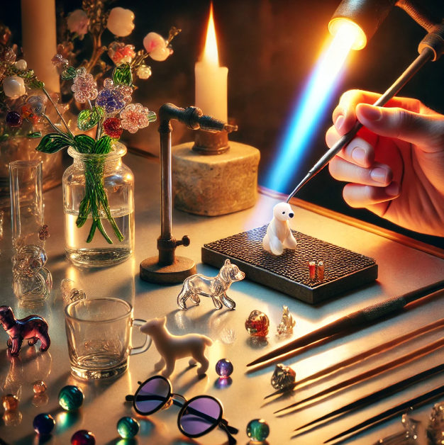 조각상을 정밀하게 만드는 모습