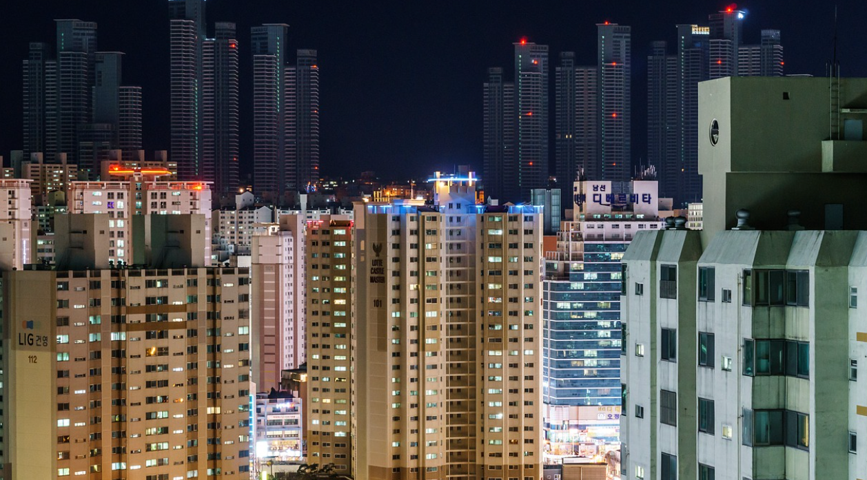 아파트 야경