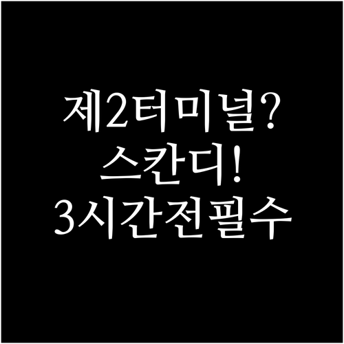 인천공항 스칸디나비아항공 제2터미널 ..