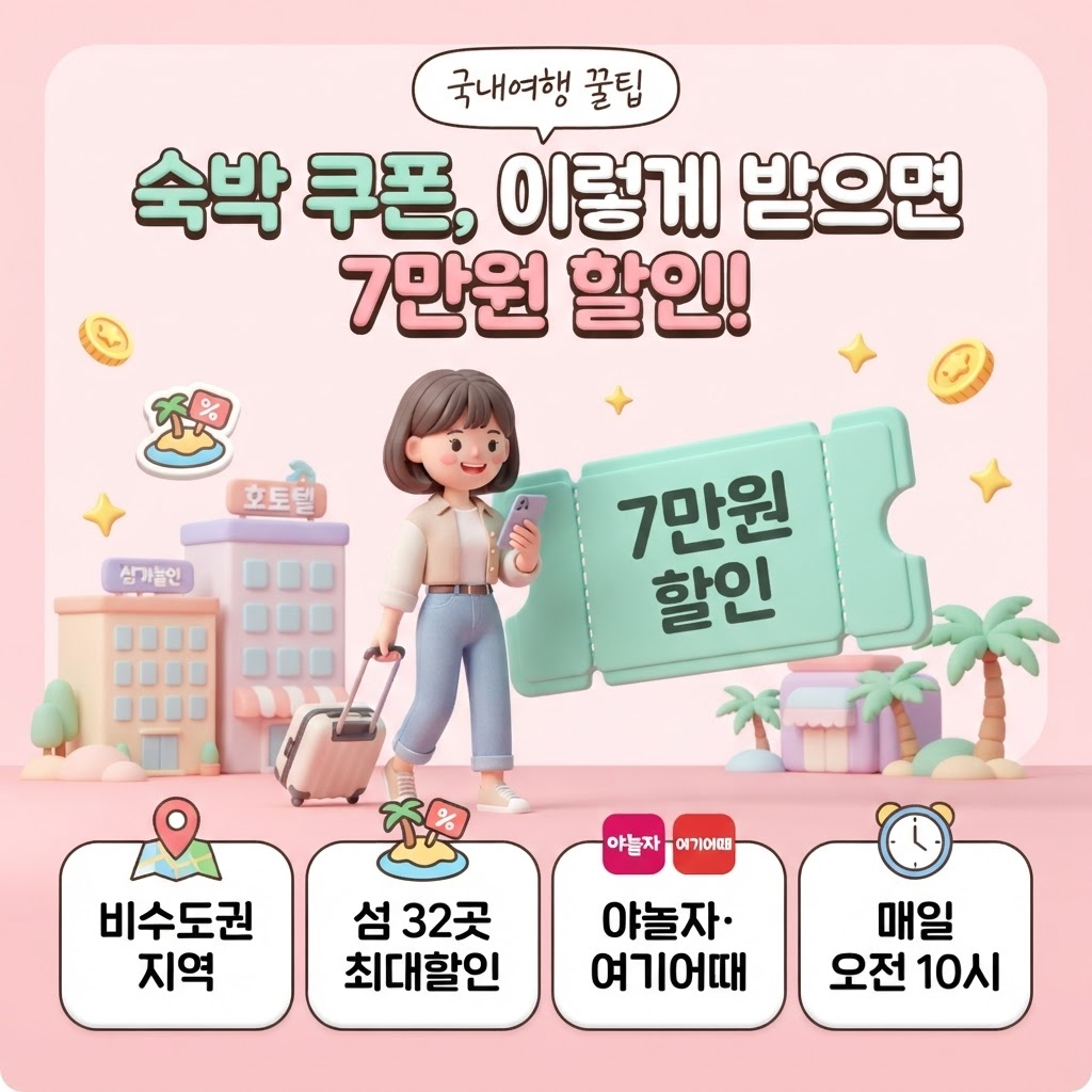 대한민국 숙박세일 페스타 할인 쿠폰 사용방법