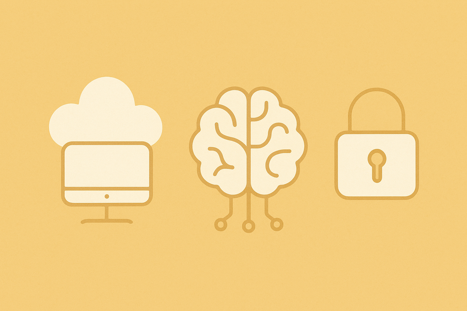 구름, 뇌, 자물쇠로 이어진 IT의 기초 여정