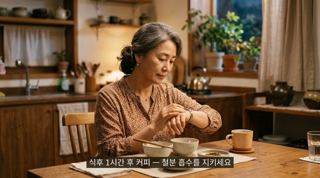 식후 커피 철분 흡수 방해 주의