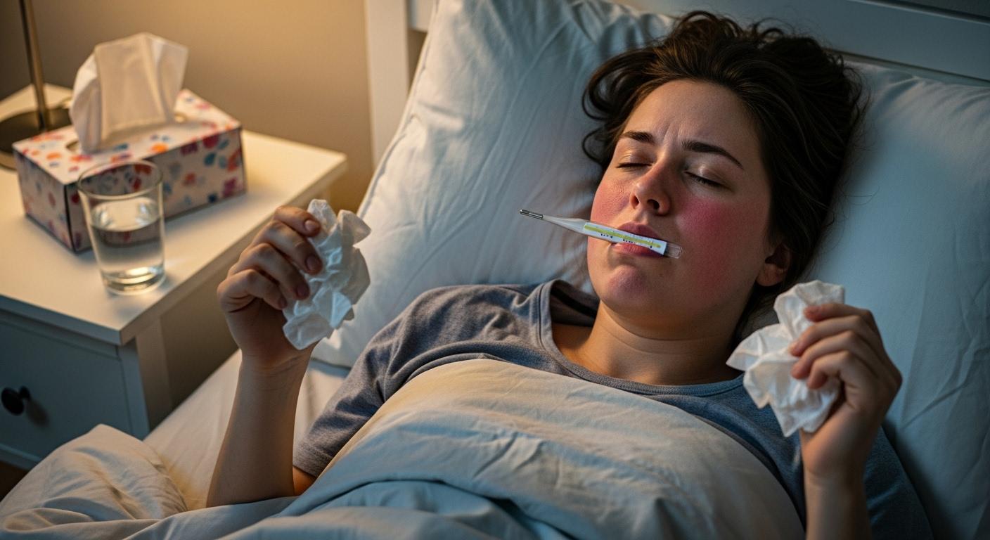 독감 증상 미열