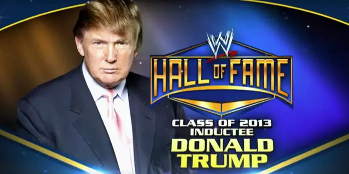 도널드 트럼프 WWE 명예의 전당 헌핵