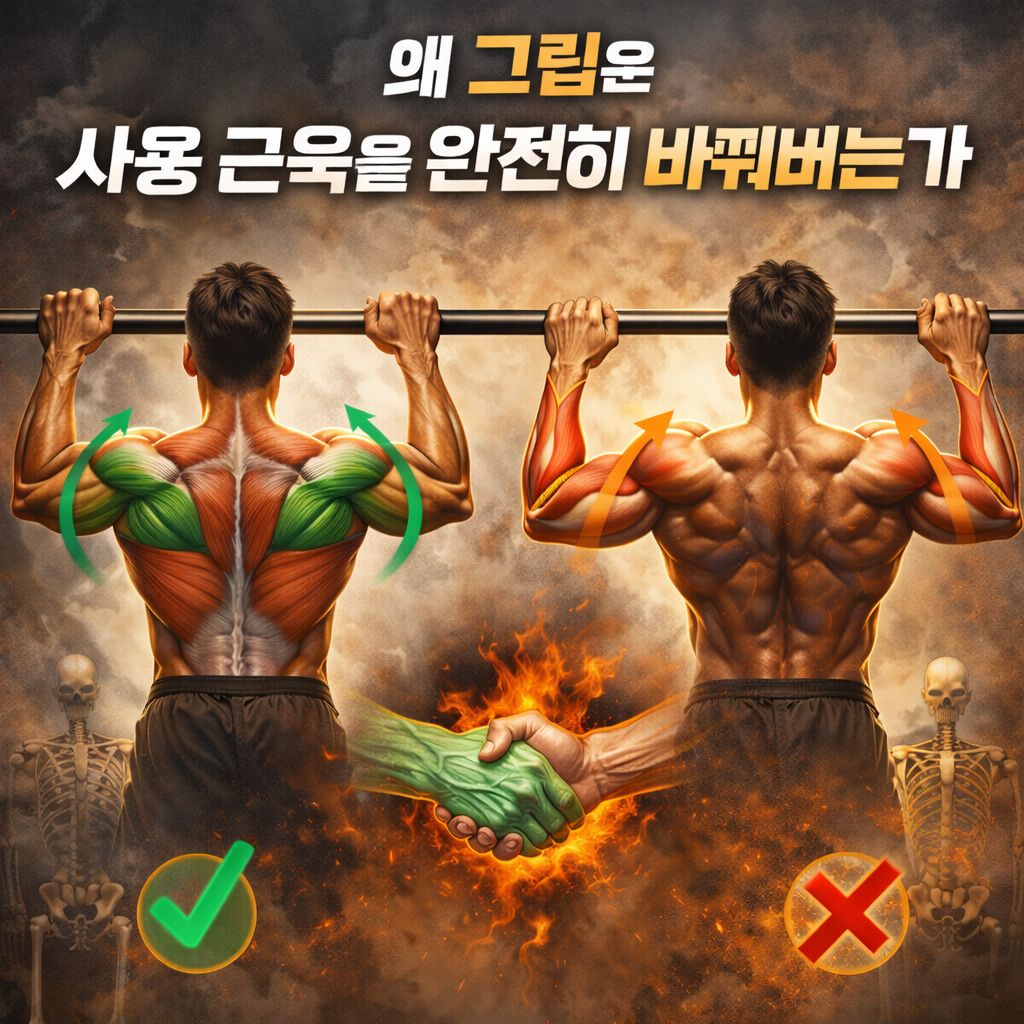 왜 그립은 사용 근육을 완전히 바꿔버리는가