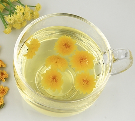 한국의 떡 종류 메싹떡-국화차