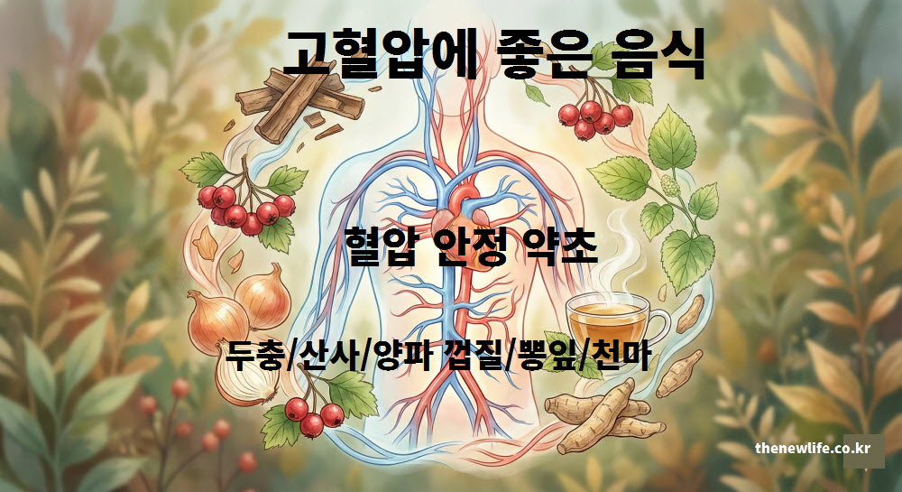 혈관 관리에 널리 쓰여온 고혈압에 좋은 음식인 천연 약초 두충과 산사의 모습