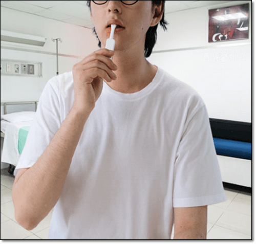 구순포진 환자