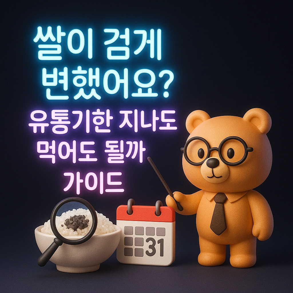 쌀이 검게 변했어요? 유통기한 지나도 먹어도 될까 가이드