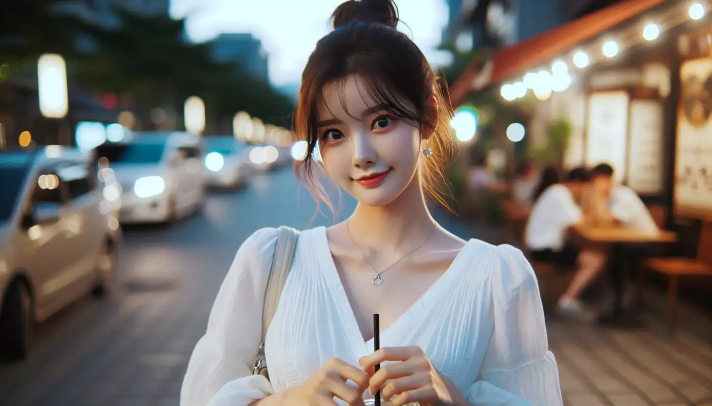 트래블월렛-충전한도를-알아보는-여성의-모습