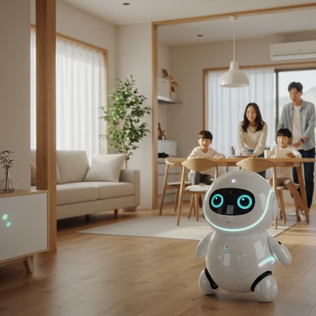 삼성 가정용 로봇 이슈를 반영한 생활 장면