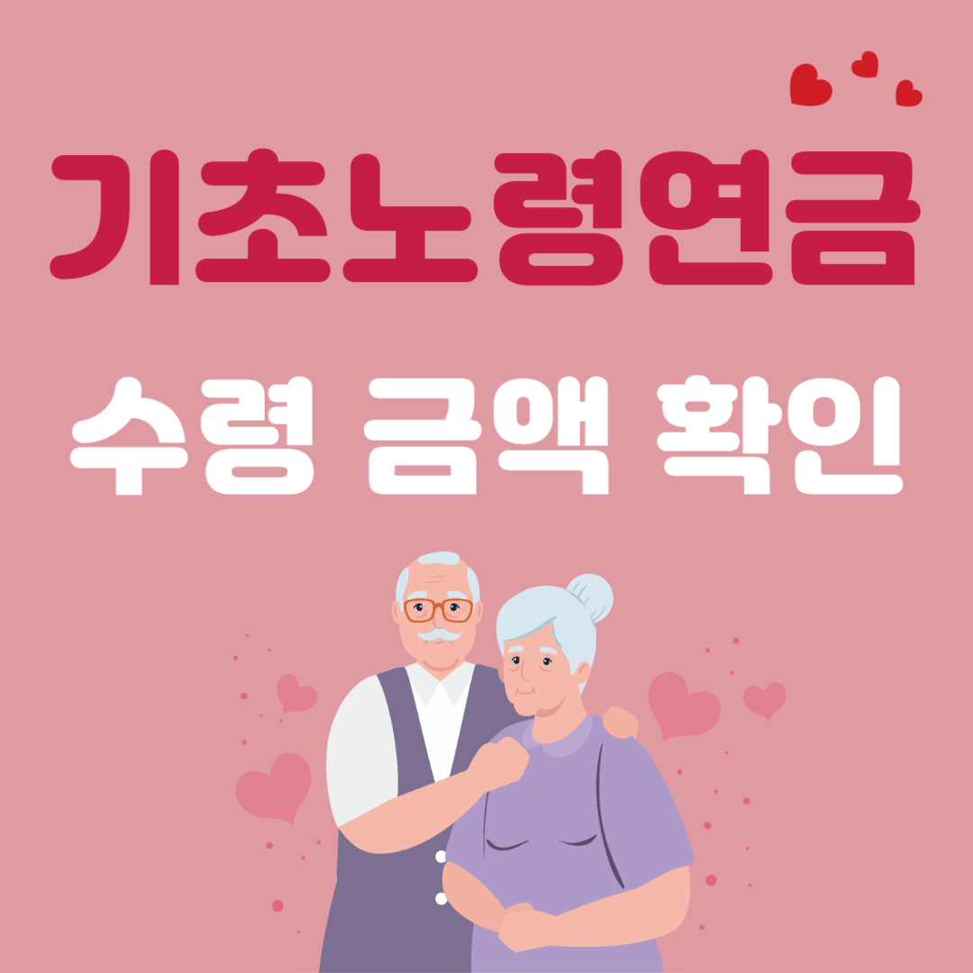기초노령연금 수령 금액 확인