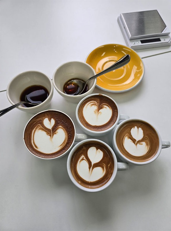 오랜만에 라떼아트