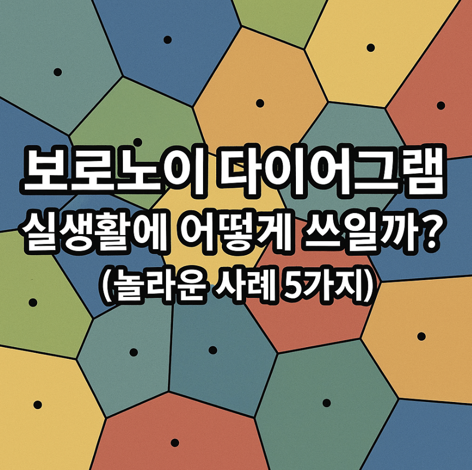 보로노이다이어그램, 실생활에 어떻게 쓰일까? (놀라운 사례 5가지)