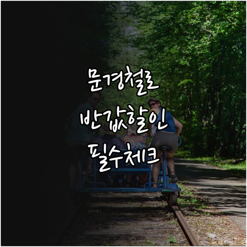 경북 문경 철로 자전거 이용 요금 할..