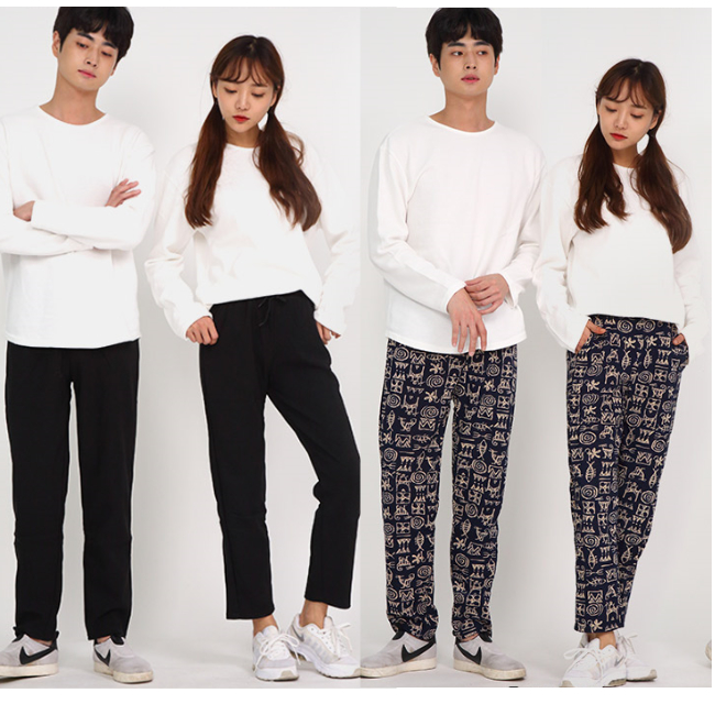 편한 융털 기모 바지 팬츠 일바지 겨울 냉장고 몸빼