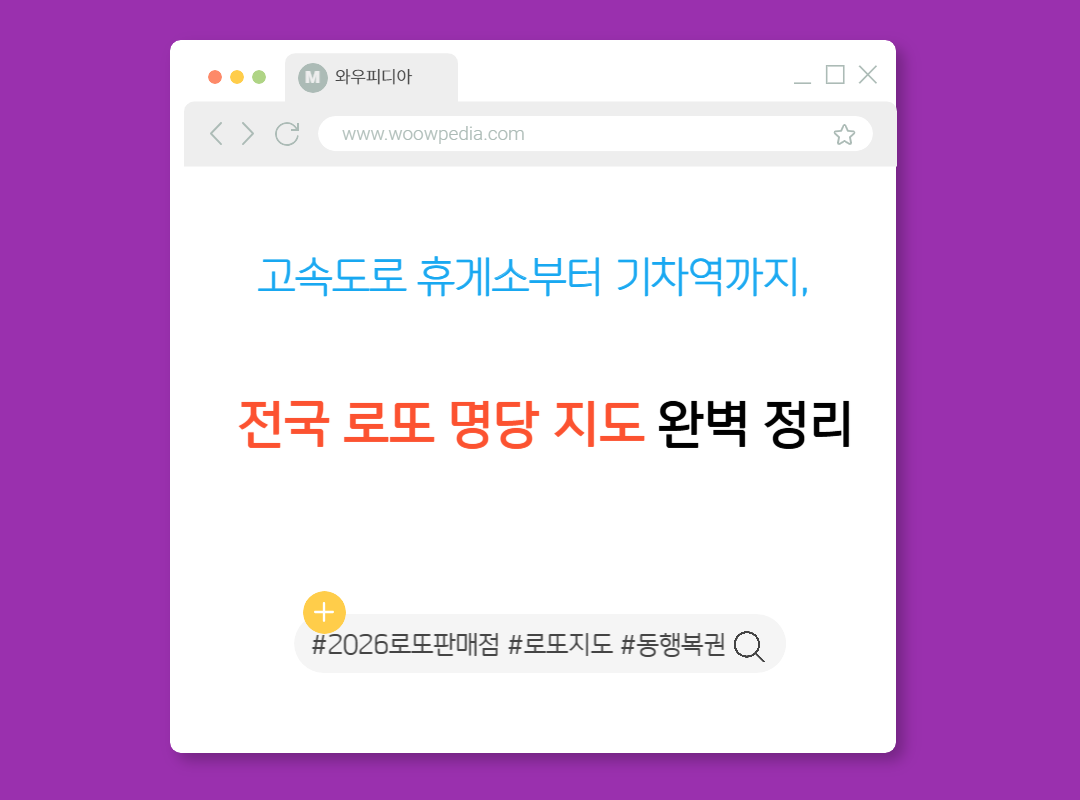 2026년 최신판 고속도로 휴게소부터 기차역까지, 전국 로또 명당 지도 완벽 정리