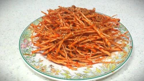 삼채무침-삼채뿌리무침-만드는법-완성하기-삼채효능