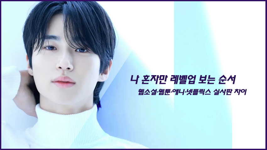 나 혼자만 레벨업 보는 순서｜웹소설&middot;웹툰&middot;애니&middot;넷플릭스 실사판 차이