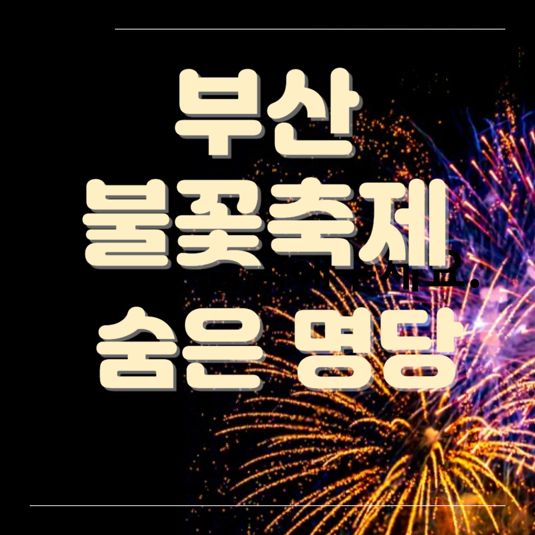 부산 불꽃축제 명당