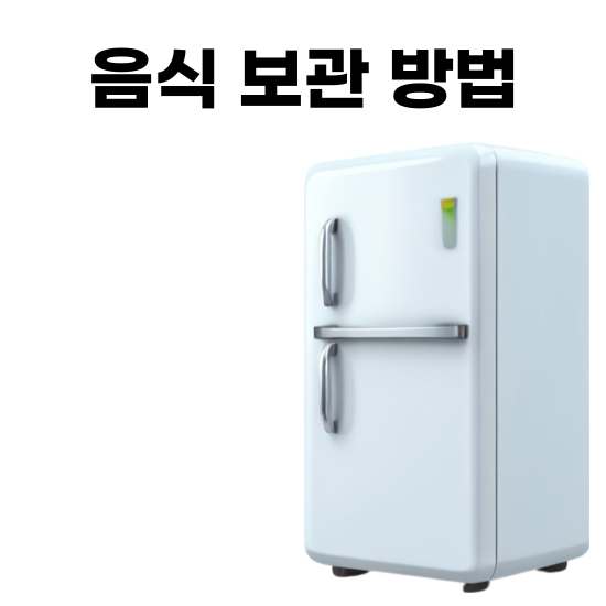 음식 보관 방법