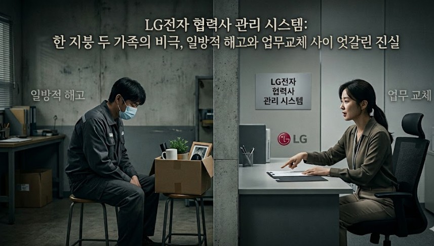 LG전자 협력사 관리 시스템 한 지붕 두 가족의 비극 일방적 해고와 업무 교체 사이 엇갈린 진실