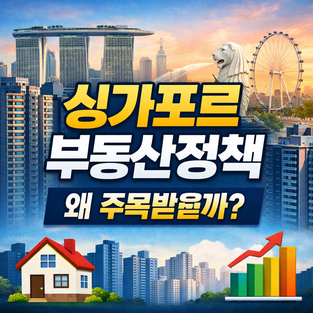 싱가포르 부동산정책 핵심만 쉽게 정리/ 한국이 주목하는 이유