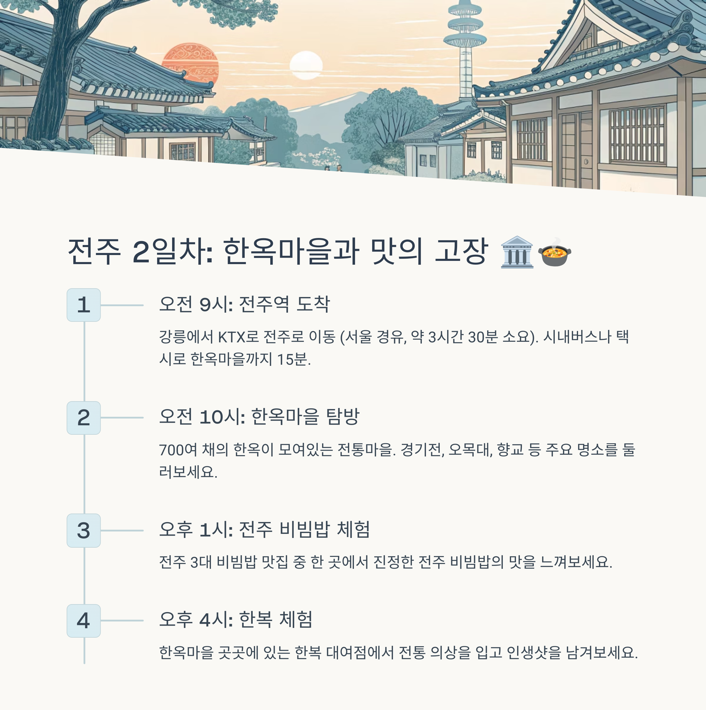 한옥마을과 맛의 고장