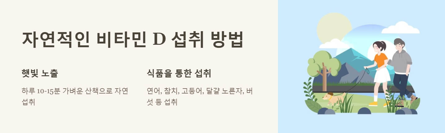 비타민d 부족증상 복용시간