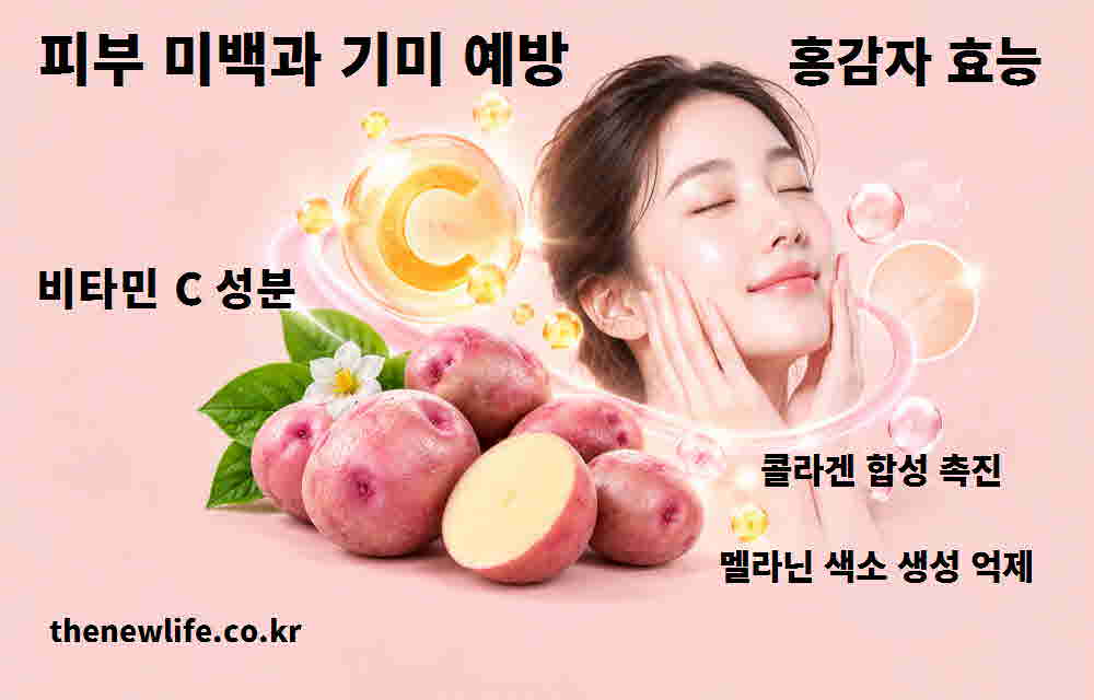 홍감자 효능 피부 미백 기미 예방