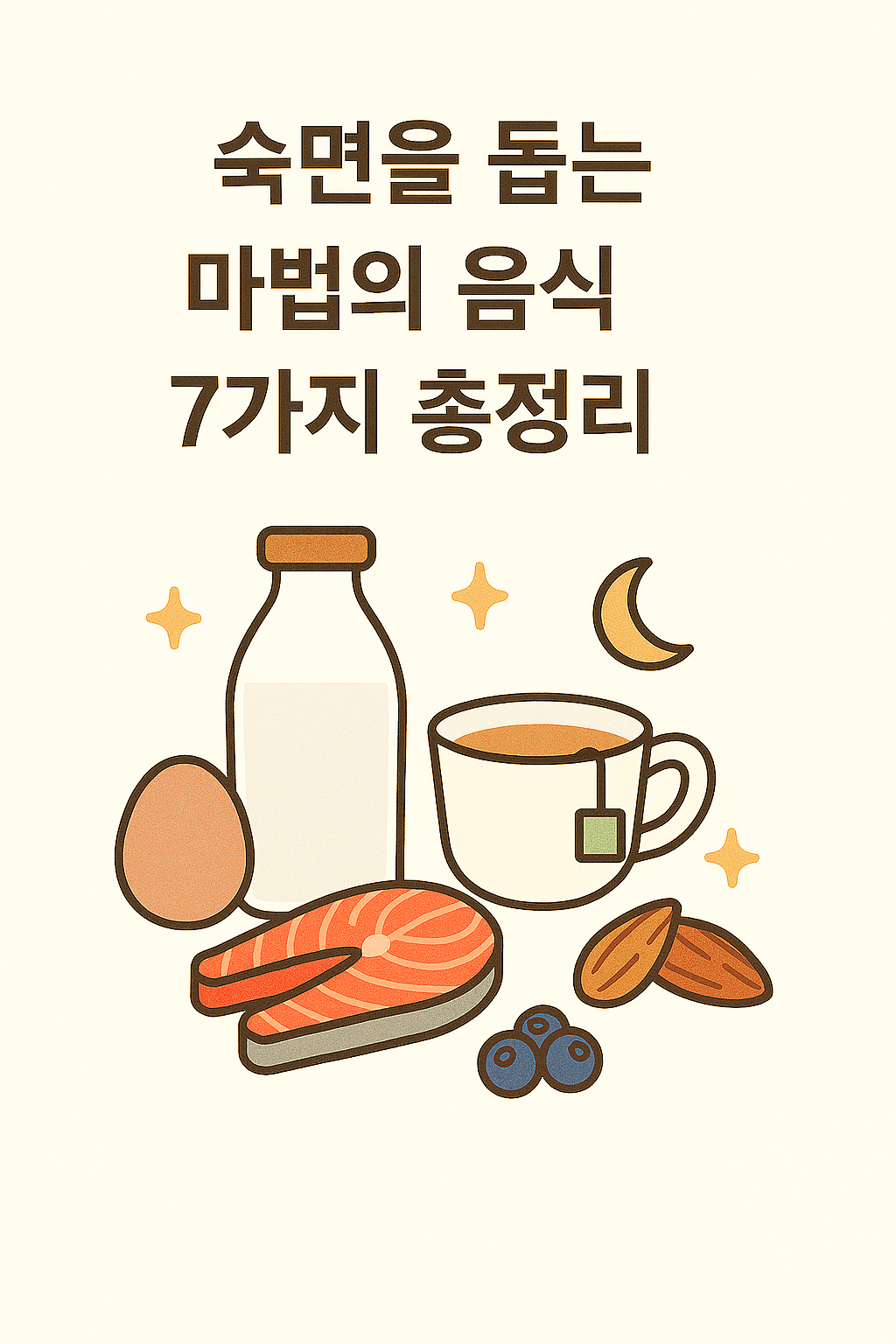 숙면을 돕는 마법의 음식 7가지 총정리