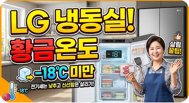 lg전자 냉동실 적정온도 설정방법