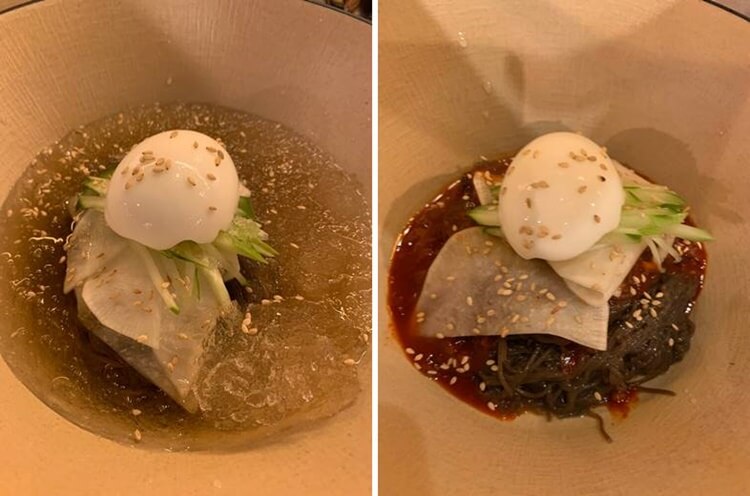 평범한 물과 비냉 맛