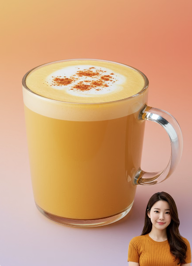 단호박 요리 : 단호박라떼