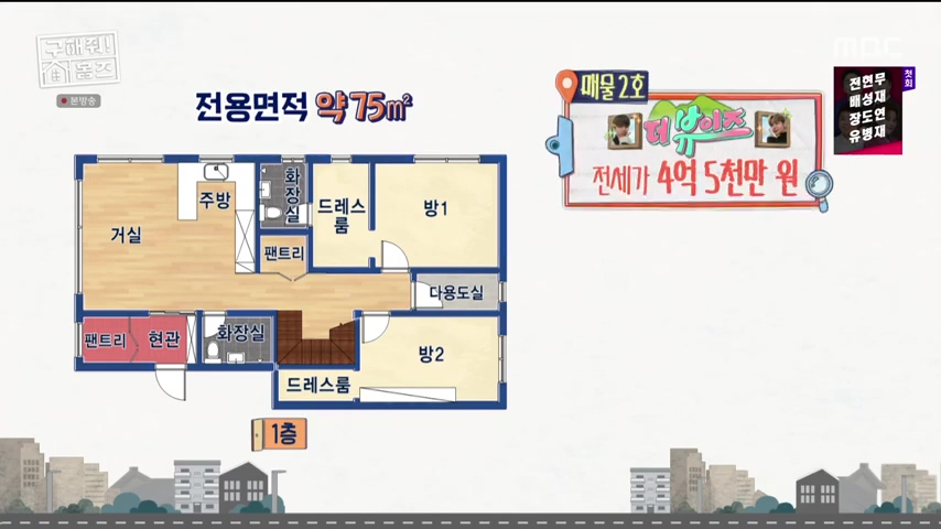 구해줘홈즈 불암산 더 뷰이즈 동물병원 인접 남양주 별내 전세 매매 매물 가격 및 구조 인테리어 리모델링 최종선택 더보이즈 영훈 현재 소개