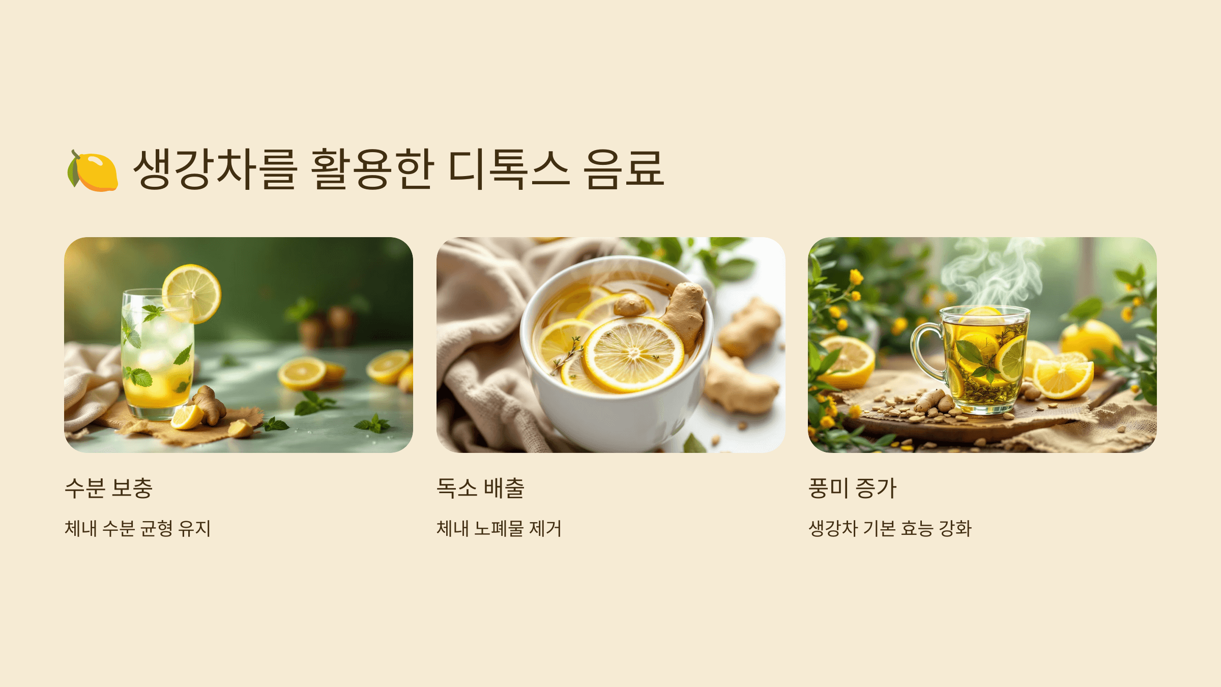 생강차 사진입니다.
