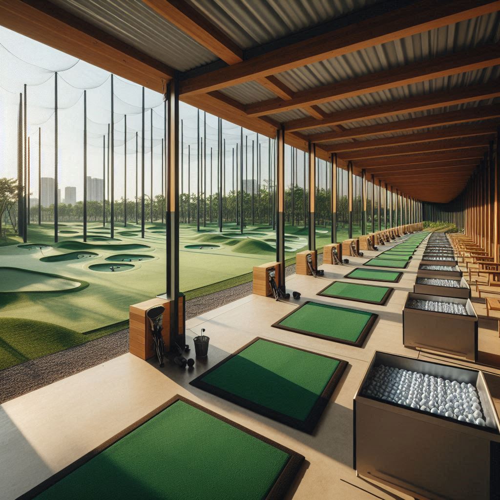 실외골프연습장 배경