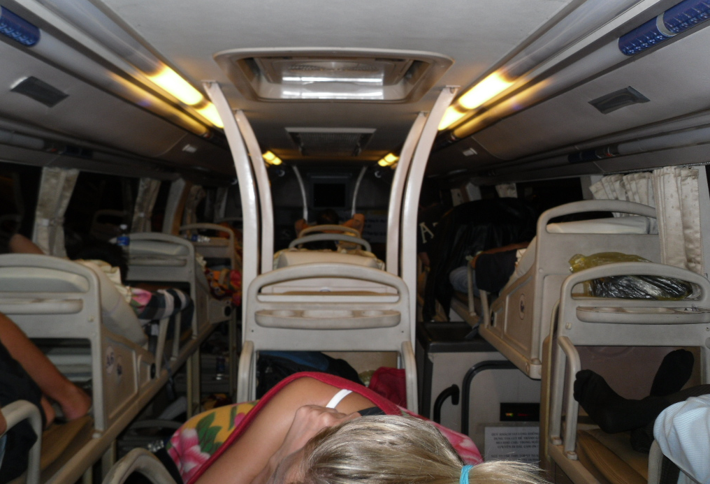 슬리핑버스 내부 모습