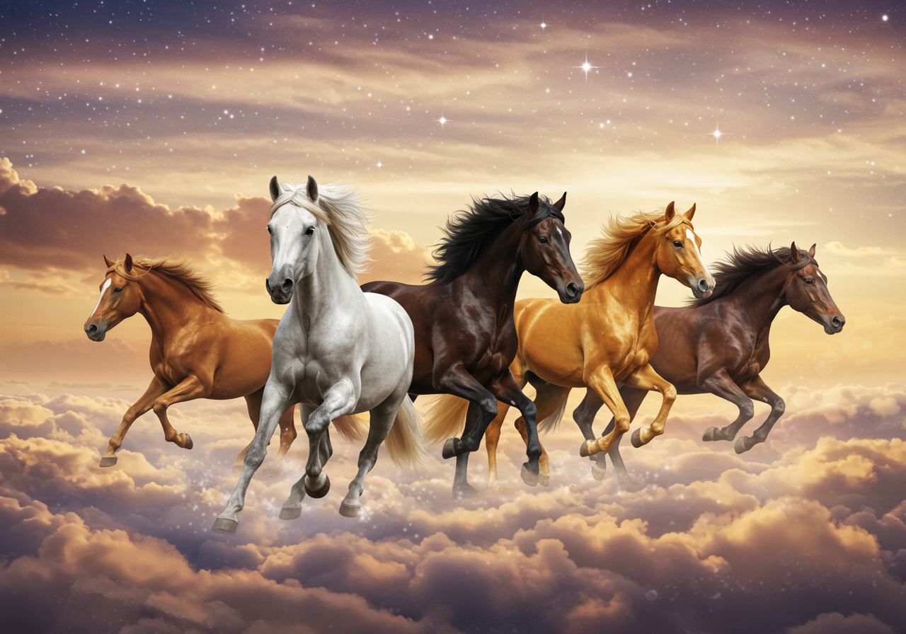 말이 달리는 꿈 - 추진력과 열정의 상징