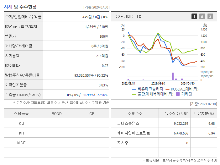 비유테크놀러지_기업개요