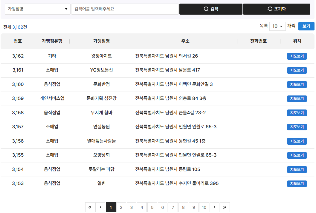 남원사랑상품권 가맹점 확인하는 방법